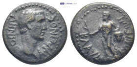 LYCAONIA. Iconium (as Claudiconium). Claudius (41-54). Ae. (18mm, 3.84 g) Annius Afrinus, legatus. Obv: ANNIOC AΦPЄINOC. Bare head of Annius Afrinus r...