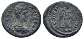PAMPHYLIA, Aspendus. Geta. As Caesar, AD 198-209. AE (3.98 Gr. 18mm.)