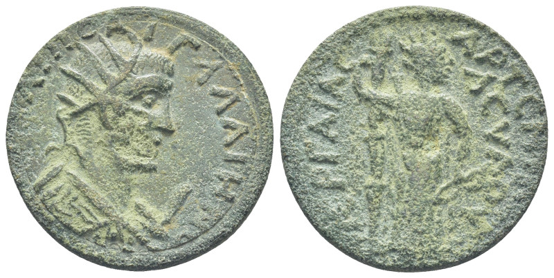 PAMPHYLIA, Perge. Gallienus. AD 253-268. Æ 10 Assaria (28mm, 14,96 g). Radiate, ...