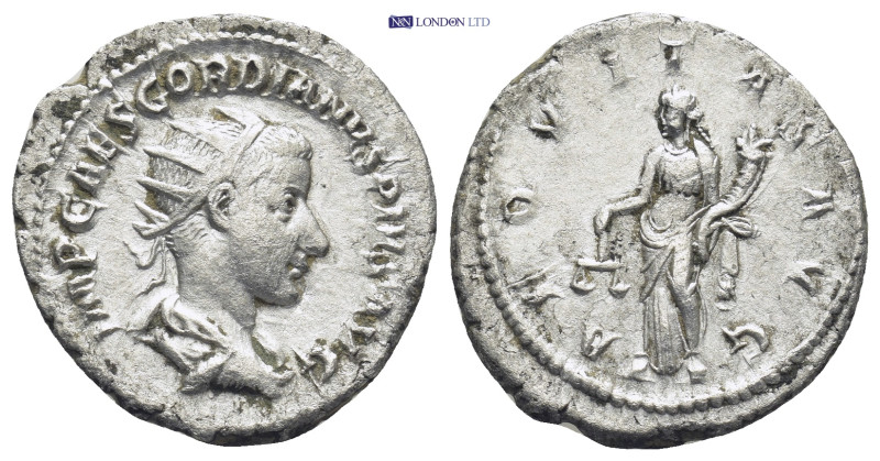 Gordian III. Antoninianus; Gordian III; 238-244 AD, Rome, 239 AD, Antoninianus, ...