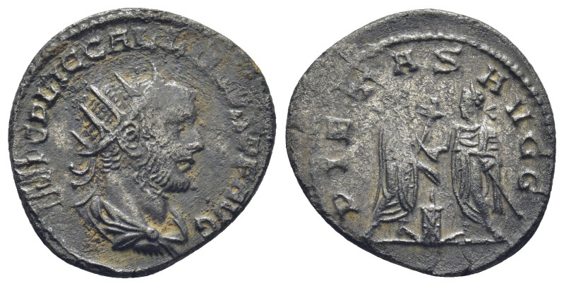 Gallienus. (255-256 AD). BI Antoninian. Antioch. (3.2 Gr. 21mm.)
Radiate and cui...