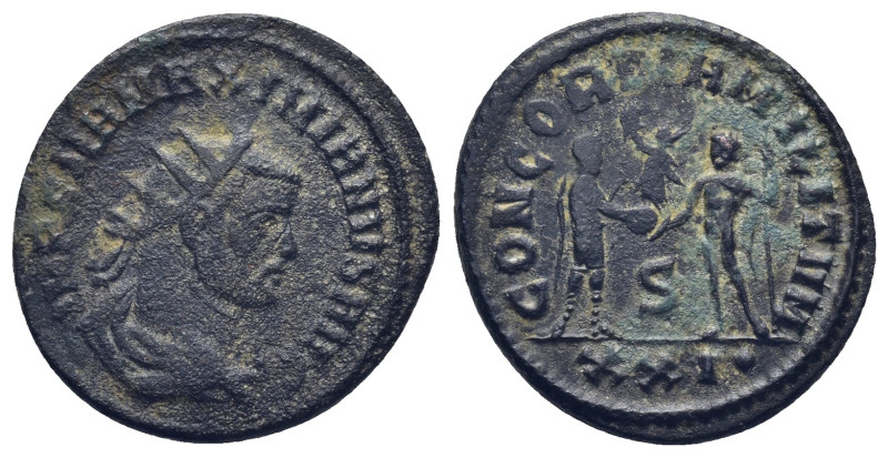 Maximianus. First reign, AD 286-305. Cyzicus. (3.77 Gr. 22mm.)
Radiate, draped, ...