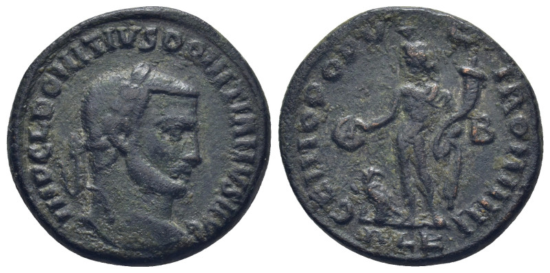 Domitius Domitianus. Usurper, AD 297-298. AE Follis Alexandria mint, 2nd officin...