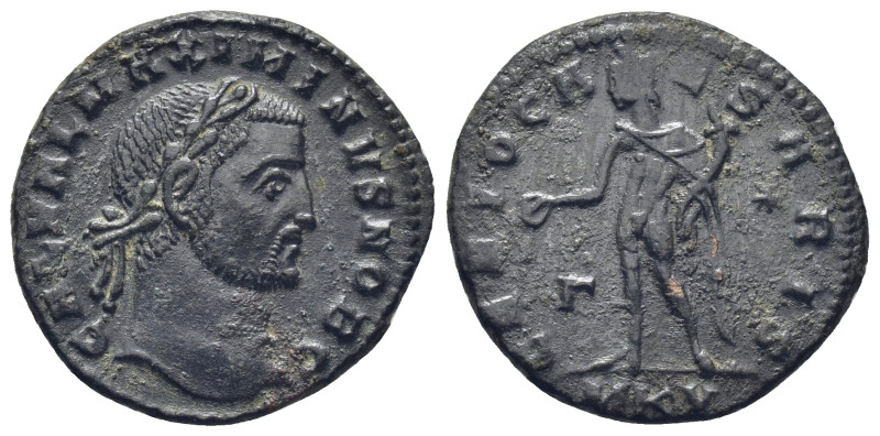 Maximinus II AE Nummus. Cyzicus, AD 308-309. (6 Gr. 25mm.)
Laureate head right 
...