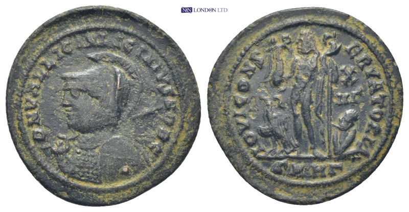 Licinius II (Caesar, 317-324). Æ Follis (22mm, 3.57 g). Heraclea, 321-324. Helme...