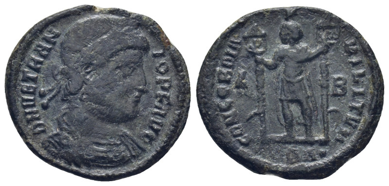 VETRANIO, (350 A.D.), AE, Thessalonica (4.9 Gr. 24mm.)
Laureate bust right, of V...