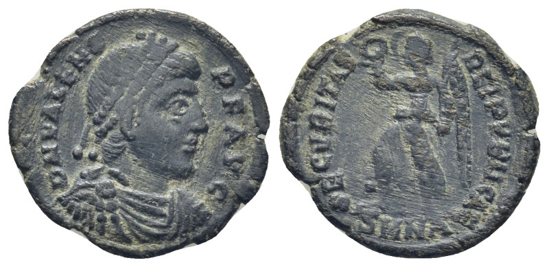 VALENS (364-378). AE. Nicomedia. (2 Gr. 18mm.)
 Diademed, draped and cuirassed b...