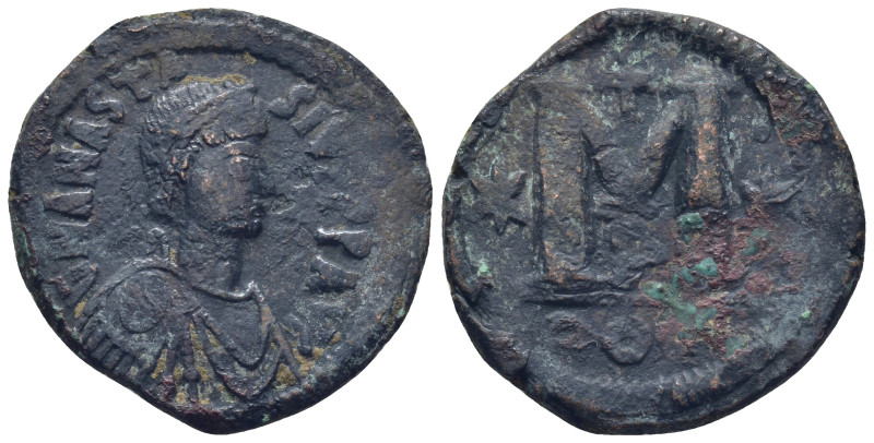 Anastasius I (AD 491-518). Æ follis (32mm, 16,47 g). Constantinople, 512-517. Di...