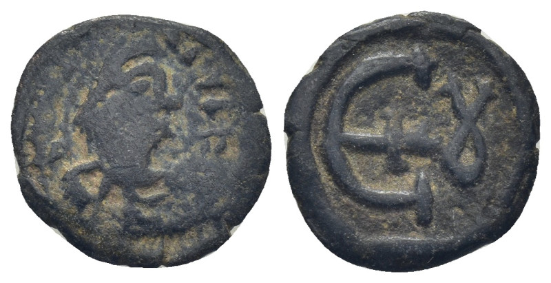 Justinian I Æ 5 Nummi. (15mm, 1.28 g) Antioch, AD 561-565. D N IVSTINIANVS PP AV...