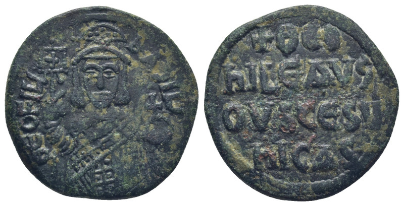 Theophilus. 829-842. Æ Follis (25mm, 7.6 g). Constantinople mint. Struck 830/1-8...