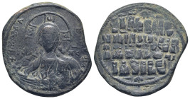 Anonymous. Class A2. Time of Basil II-Constantine VIII (976-1035) AE follis (11.3 Gr. 31mm.) Constantinople
 +EMMA-NOVHΛ, bust of Christ facing, weari...