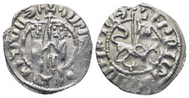 Cilician Armenia. Royal . Hetoum I and Zabel. 1226-1270. AR Tram (2.85 Gr. 20mm.)