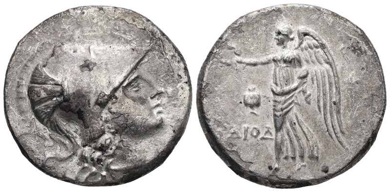 Pamphylia, Side. AR, Tetradrachm. 16.27 g. - 29.00 mm. Circa 205-100 BC. Diod-, ...