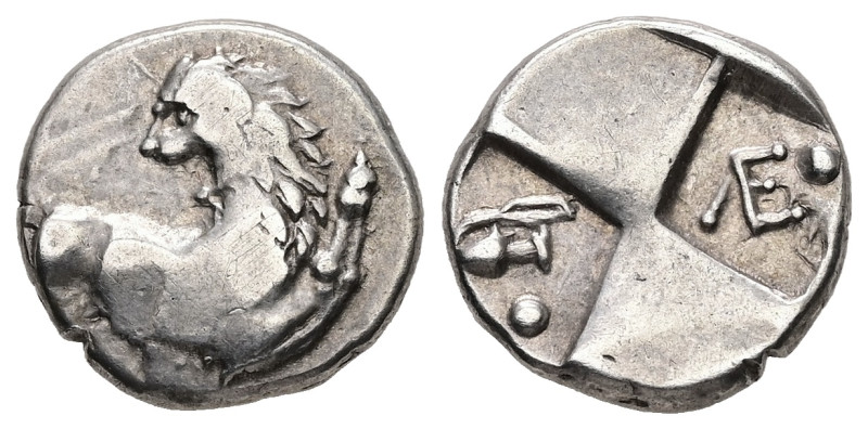 Thrace, Chersonesos. AR, Hemidrachm. 2.30 g. - 15.00 mm. Circa 386-338 BC.
Obv.:...