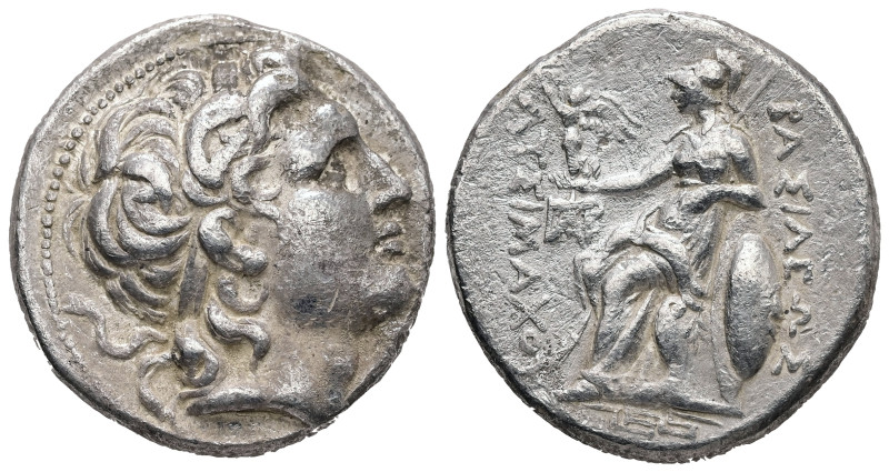 Kings of Thrace (Macedonian). Lysimachos, 305-281 BC. AR, Tetradrachm. 16.43 g. ...