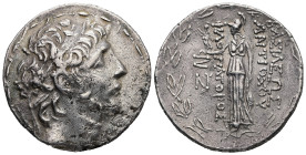Seleukid Kingdom. Antiochos IX Eusebes Philopator (Kyzikenos), 114/3-95 BC. AR, Tetradrachm. 16.13 g. - 31.00 mm. Uncertain mint in Cilicia. Struck ci...