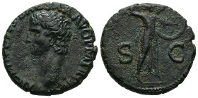 Claudius, AD 41-54. AE, As. 11.90 g. - 25.00 mm. Rome, c. 50-54 AD.
Obv.: TI CLAVDIVS CAESAR AVG P M TR P IMP P P. Bare-head of Claudiua to left.
Rev....