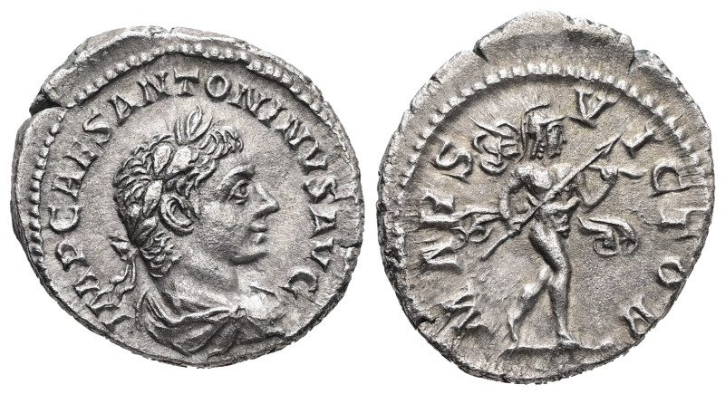 Elagabalus, AD 218-222. AR, Denarius. 2.53 g. - 18.00 mm. Rome.
Obv.: IMP CAES A...