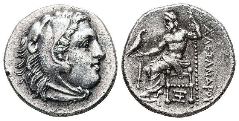 Kings of Macedon, Alexander III 'the Great'. AR Drachm, 4.20 g 17.85 mm. 336-323...
