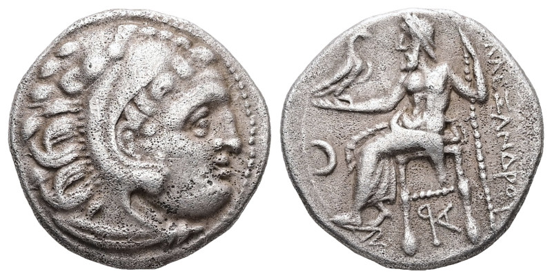 Kings of Macedon, Alexander III 'the Great'. AR Drachm, 4.31 g 17.93 mm. 336-323...