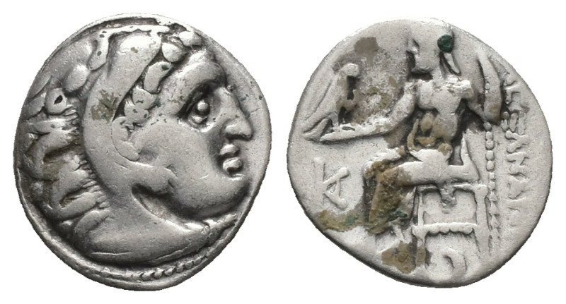 Kings of Macedon, Antigonos I Monophthalmos. AR Drachm, 4.23 g 18.71 mm. As Stra...