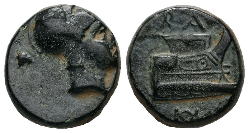 Kings of Macedon, Demetrios I Poliorketes. Ae, 4.19 g 15.24 mm. 306-283 BC. Unce...