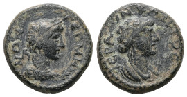 Mysia, Germe. Pseudo-autonomous, first half of the second century. AE. 3.29 g. 15.49 mm.
Obv: ΙΕΡΑ ϹΥΝΚΛΗ. Draped male bust of Senate, right.
Rev: ΓΕΡ...