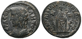 Lydia, Maeonia. Pseudo-autonomous, Time of Trajan Decius. AE. 7.31 g. 24.32 mm. Aurelius Apphianos II.
Obv: ΙΕΡΑ ϹΥΝΚΛΗΤΟϹ. Draped bust of the Senate,...