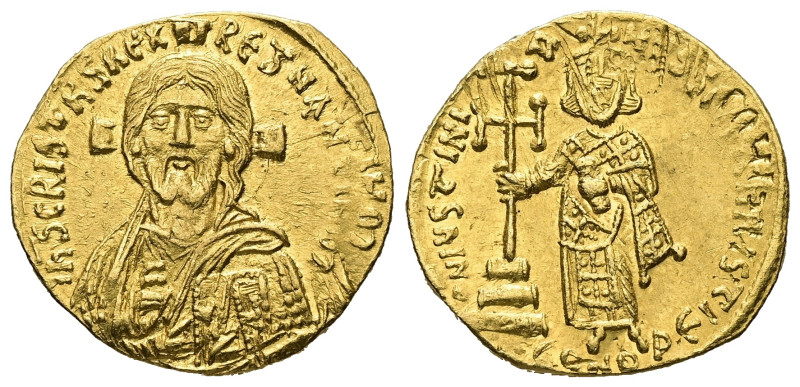 Justinian II, AD 685-695. AV, Solidus. 4.20 g. 20.28 mm. Constantinople. 
Obv: I...