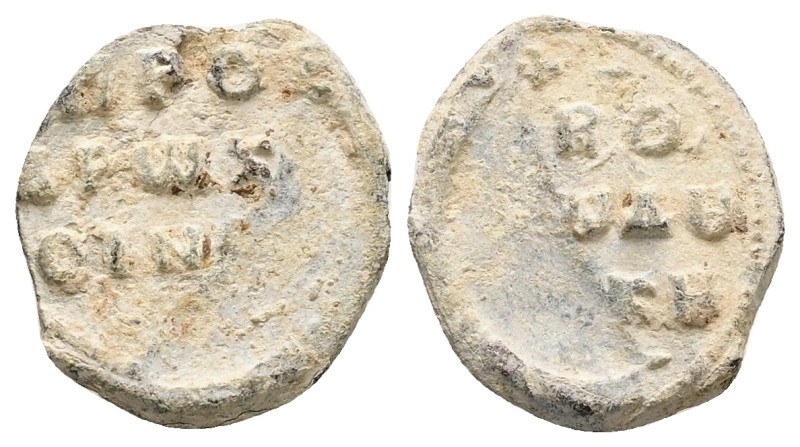 PB Byzantine lead seal of Niketas proedros and pinkernes (AD 11th century)
Obv: ...