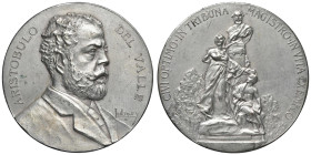 ARGENTINA Aristobulo del Valle (1845-1896) Medaglia senza data Posa della statua dedicata al politico argentino - Opus: Lubary AE argentato (g 49,99 -...