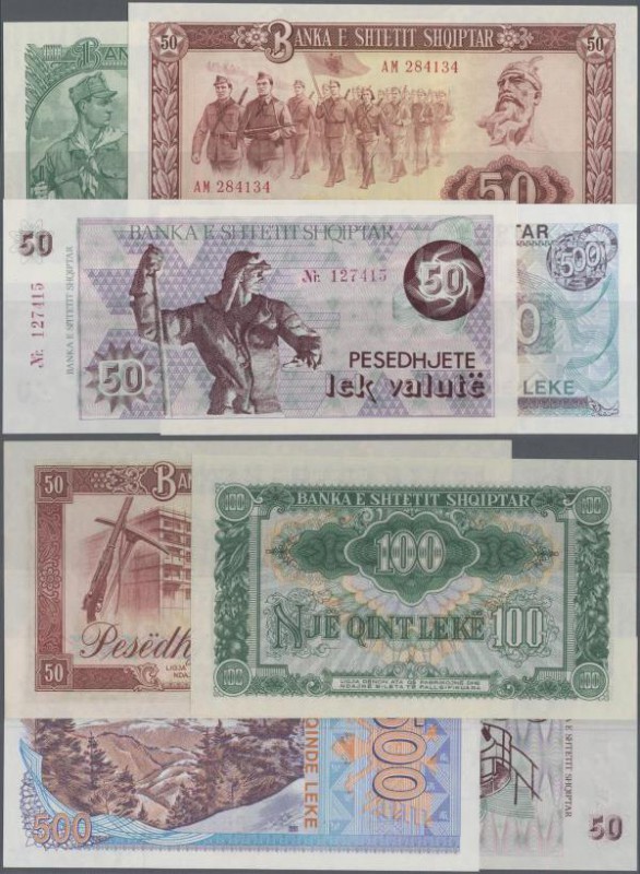 Albania: Huge lot with 25 Banknotes series 1 - 1000 Leke 1957-ND(1992), P.28a-50...