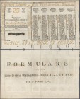 Austria: 60 Gulden 1763 Obligation Vienna, PR W8), complete sheet in condition: VF.