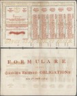 Austria: 60 Gulden 1763 Obligation Vienna, PR W12), complete sheet in condition: VF.