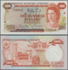 Bermuda: 100 Dollars November 14th 1984, P.33b in perfect UNC condition