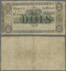 Brazil: Imperio do Brasil 2 Mil Reis D. 1833 (1843-60), P.A220, highly rare note of the early issues from Brazil in still nice condition and original ...