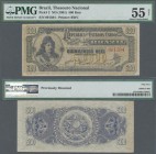 Brazil: 500 Reis ND(1901) P. 2, in condition: PMG graded 55 aUNC NET (Previously Mounted)