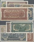 Bulgaria: Set with 6 Banknotes 20 Leva 1947, 200, 250, 500 and 1000 Leva 1948 and 20 Leva 1950, P.74-79a in aUNC/UNC condition. (6 pcs.)
