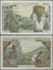 Cameroon: Banque Centrale - République Fédérale du Cameroun 1000 Francs ND(1962), P.12b, vertically folded, some other minor creases in the paper and ...