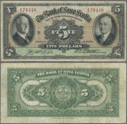 Canada: The Bank of Nova Scotia 5 Dollars 1935, P.S632, still strong paper, lightly toned and several folds. Rare! Condition: F+