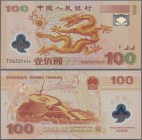 China: 100 Yuan Millennium commemorative issue 2000, P.902 in perfect UNC condition