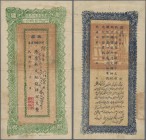 China: 400 Cash 1920 Sinkiang Provincial Governmen Finance with several folds in paper, in condition: VF.
