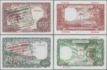 Equatorial Guinea: set of 2 notes containing 1000 & 5000 Bipkewle 1980 P. 18,19, both in condition: aUNC. (2 pcs)