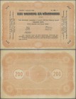 Estonia: Estonian Republic 5% Interest Debt Obligations 200 Marka dated January 1st 1920, P.33, beautiful note in great original shape, lightly toned ...