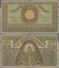 Estonia: 1000 Marka ND(1920-21) without serial # prefix, P.50aextraordinary rare banknote in almost well worn condition, several tears, margin splits ...