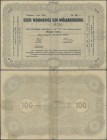 Estonia: Estonian Republic 5% Interest Debt Obligations 100 Marka dated May 1st 1920, not assigned in Pick catalog with taped tears on back and some f...