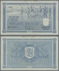 Finland: 500 Markkaa 1945, Litt. B, P.89, very nice condition for this large size note with a few spots at upper margin and several folds. Condition: ...