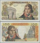 France: 100 Nouvaux Francs 1962 Bonaparte P. 144, very crisp original paper, several pinholes, light center fold, no tears, no repairs, still original...