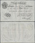 Great Britain: 10 Pounds April 19th 1938 BERNHARD FORGERY, London branch, signature K. O. Peppiatt, P.336ax, tiny taped tear at lower margin and a few...