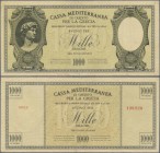 Greece: Italian Occuppation WWI 1000 Drachmai 1941 P. M6 used with some vertical folds, no holes, minr border tears, strongness in paper and nice colo...